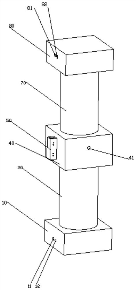 Mechanical feedback type speed-adjustable self-reversing gas pressurization cylinder