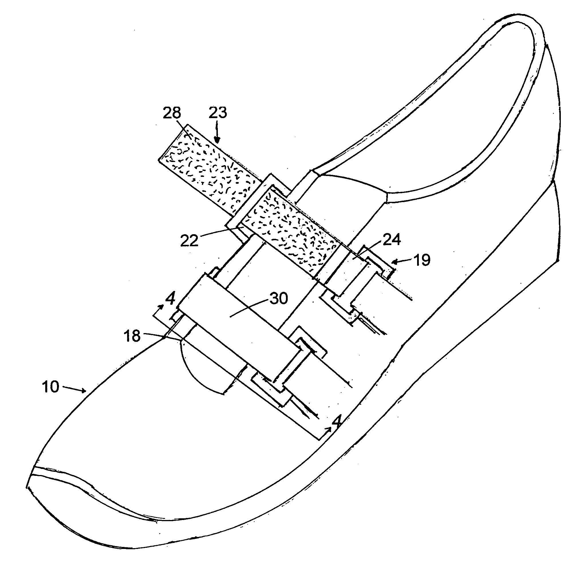 Footwear with removable closure straps