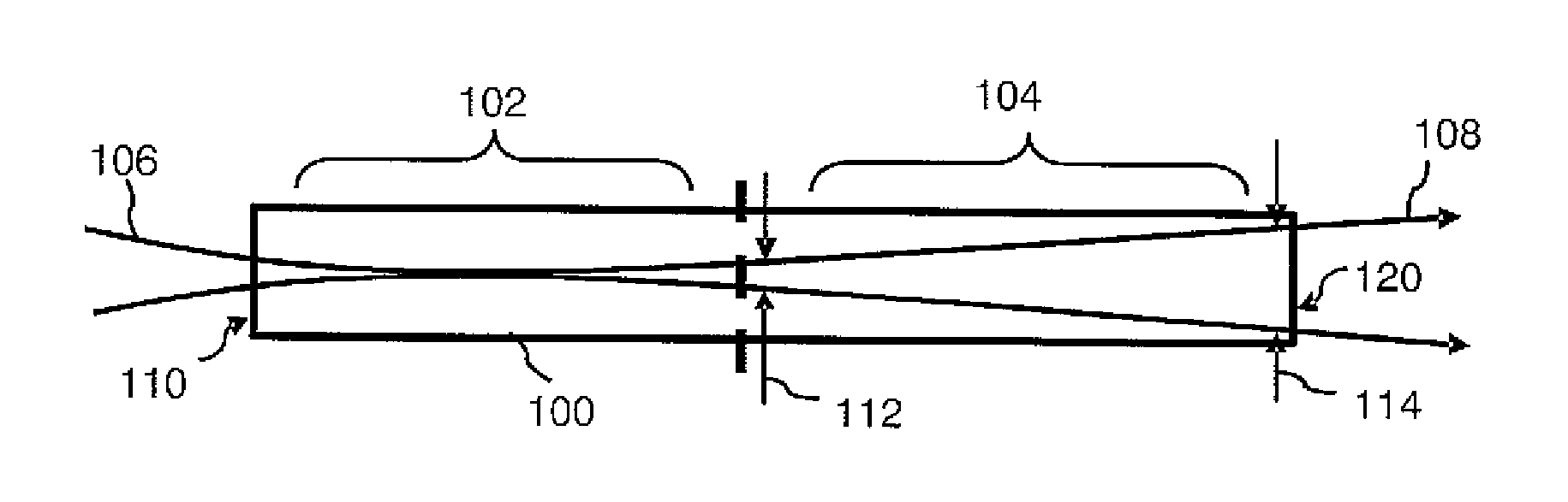 Frequency conversion of a laser beam using a partially phase-mismatched nonlinear crystal