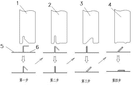 Edge-rolling occluding cutter forming process