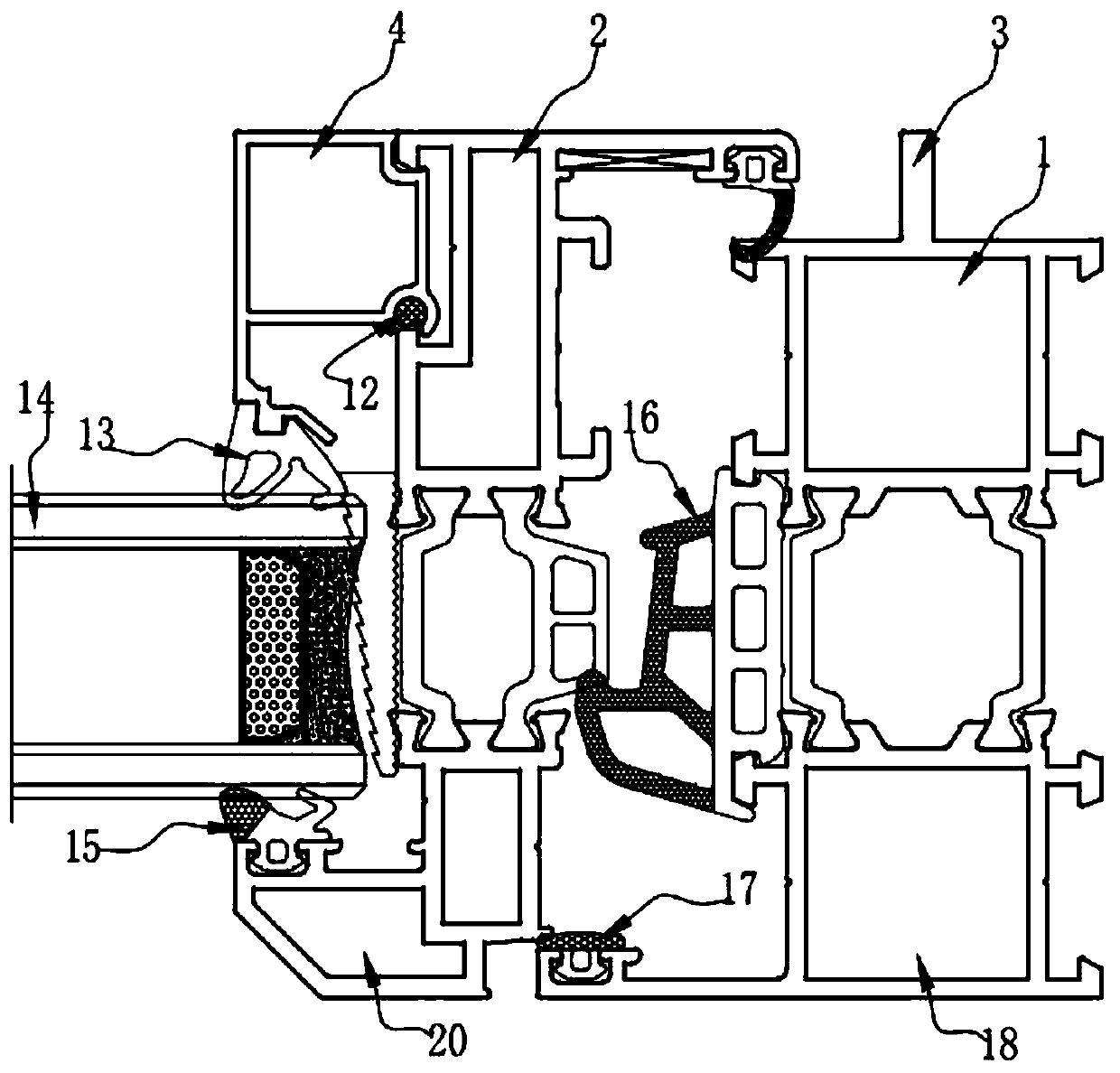 Narrow edge inward opening window