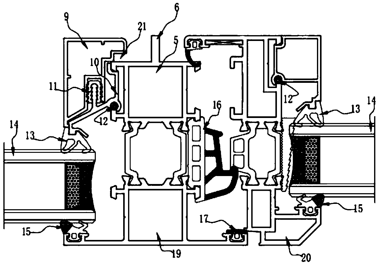 Narrow edge inward opening window