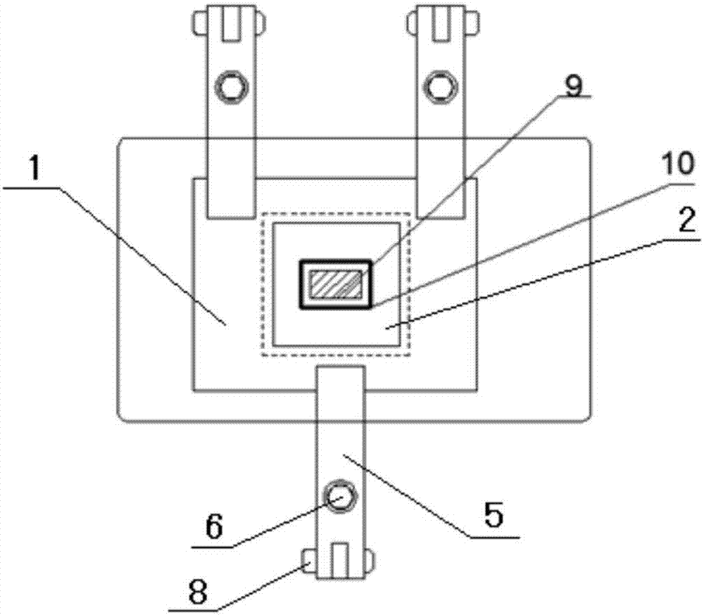 Modular fixture for partial heat treatment of induction heating and using method thereof