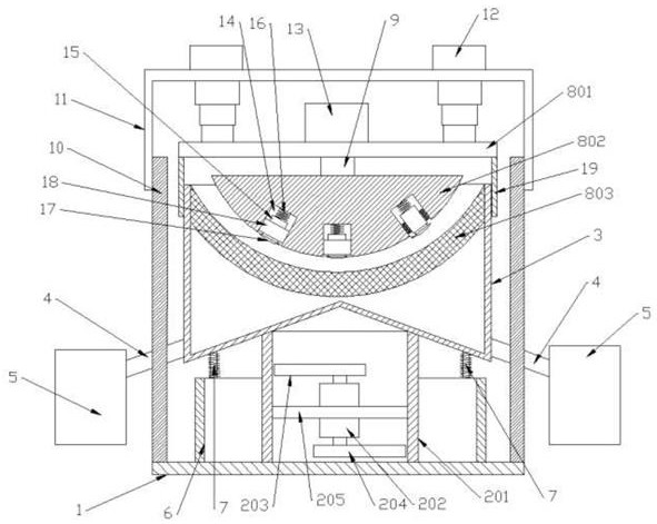 A water-based polyurethane matting resin grinding device