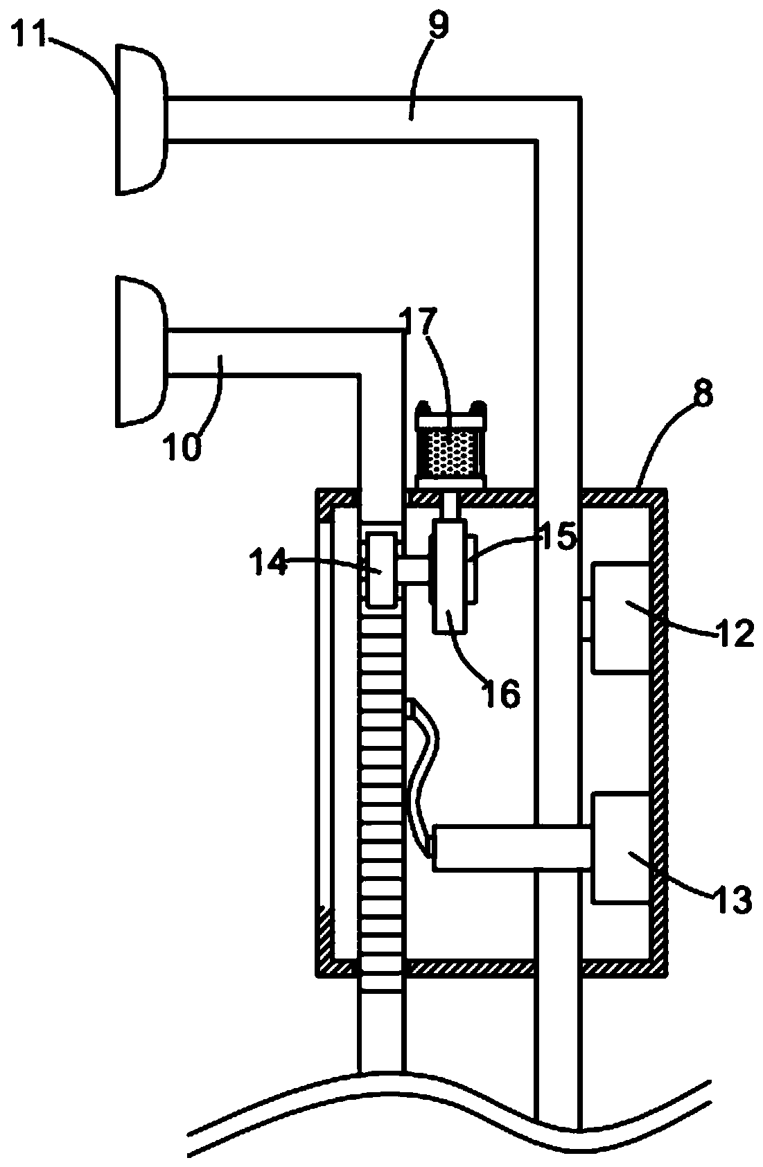 Walking type cleaning device for high-rise glass curtain walls