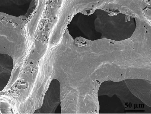 Preparation method for constructing two-dimensional metal-organic frameworks (MOFs) nano-hydrolysis electrocatalyst based on foamy copper and application of two-dimensional MOFs nano-hydrolysis electrocatalyst to water electrolysis for hydrogen evolution