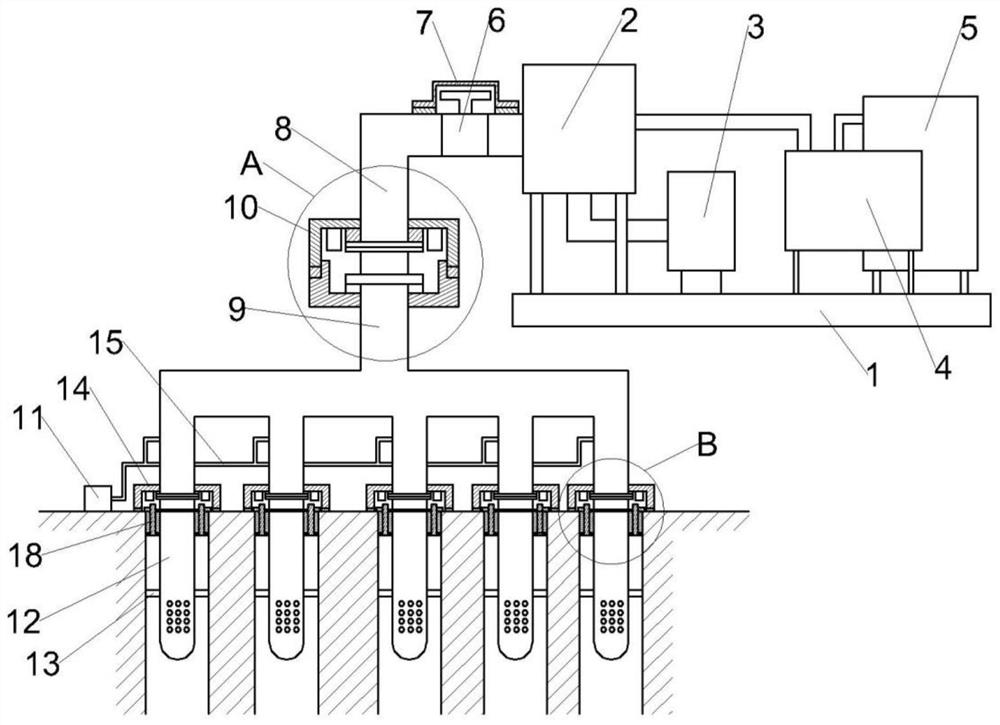 Intelligent coal mine underground gas extraction device