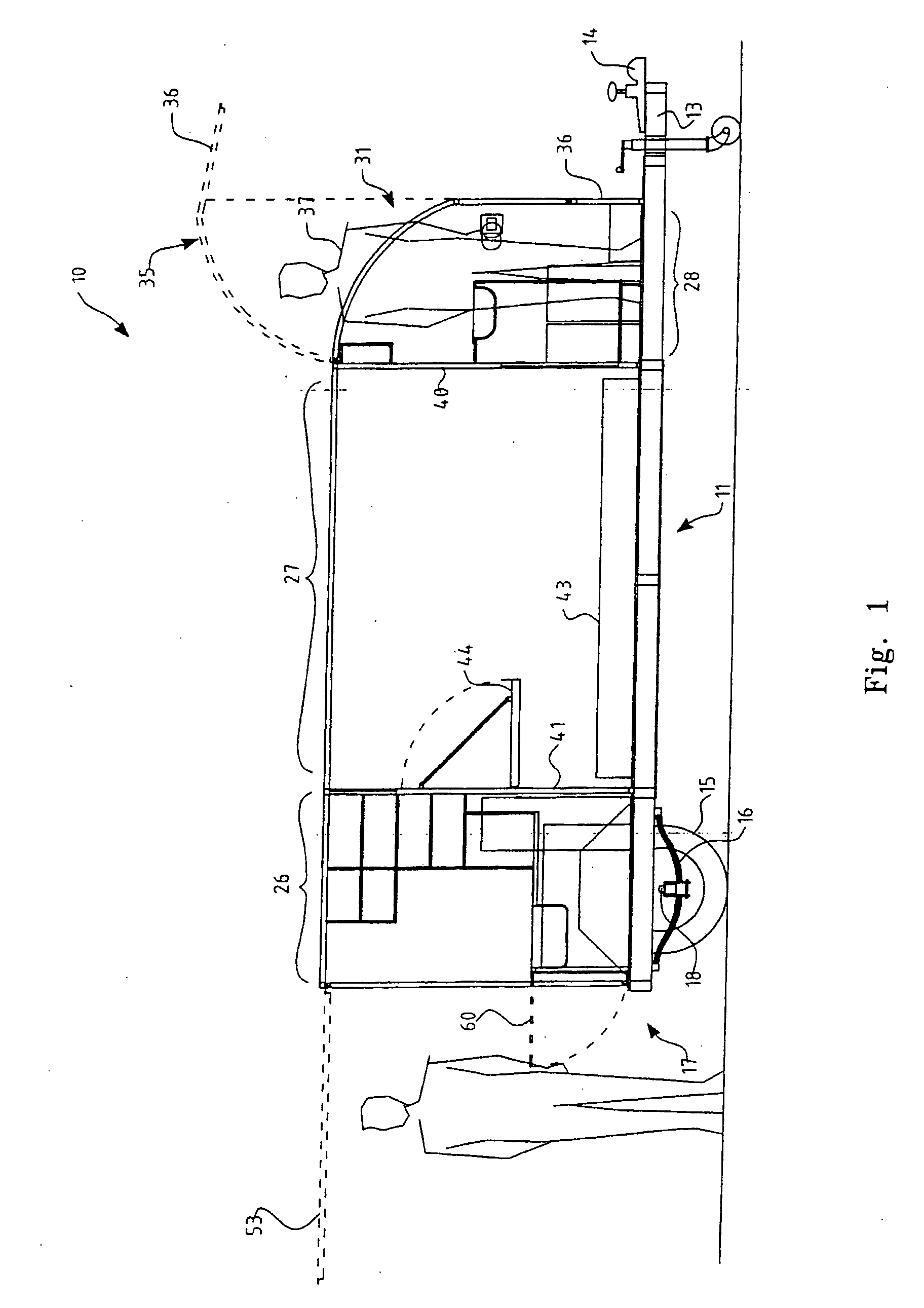 Trailer mounted module