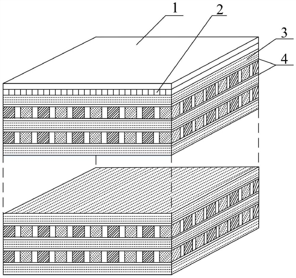 Solar photovoltaic and multi-layer temperature difference composite power generation module