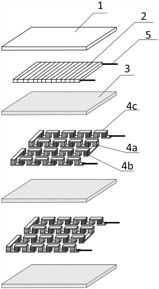 Solar photovoltaic and multi-layer temperature difference composite power generation module