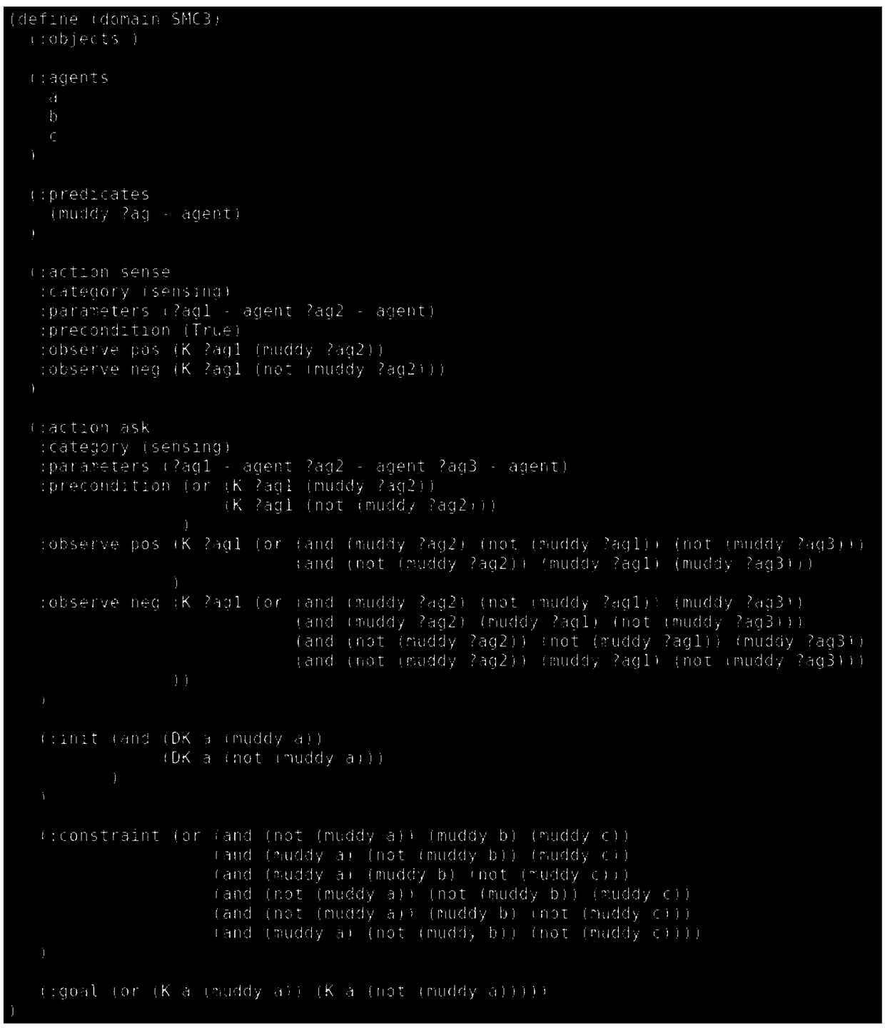 Multi-agent cognitive planning algorithm based on heuristic search