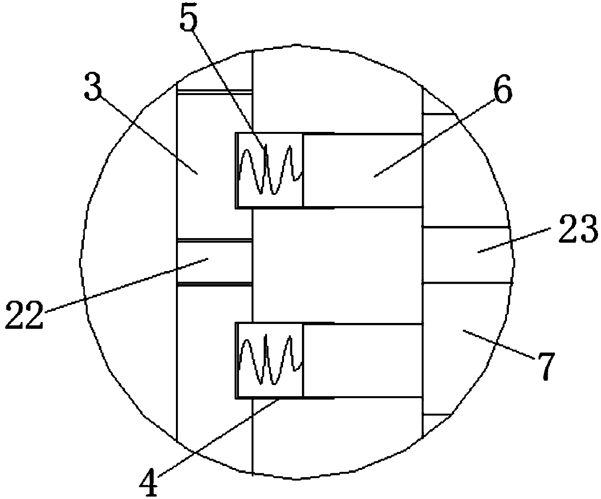 Pre-Embedded device of high- and low-voltage switch cabinet