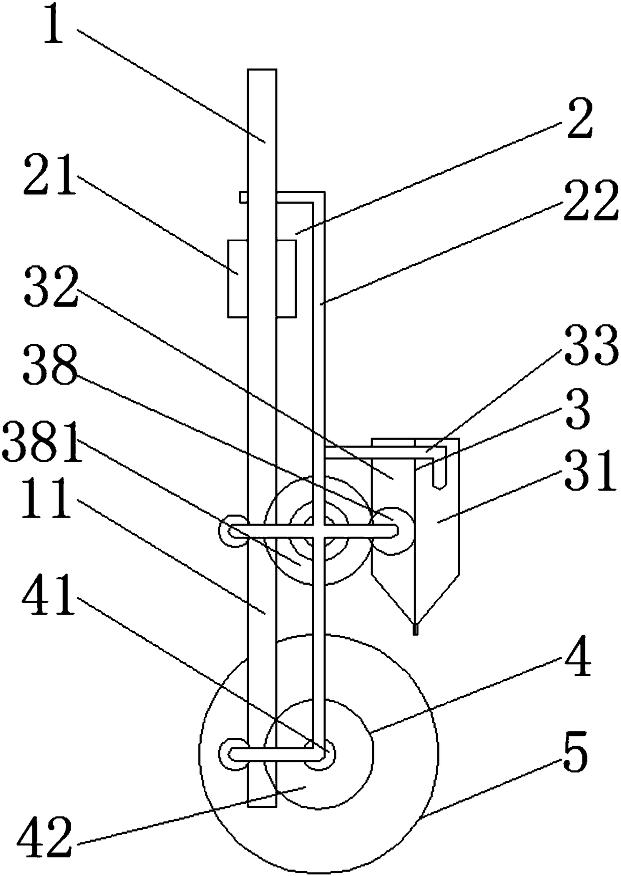 Graphite lubricating device of stopper for metallurgy casting