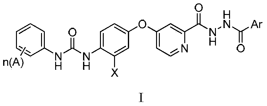 N'-aryl formyl o-pyridine hydrazide derivatives, and preparation methods, pharmaceutical composition and application thereof