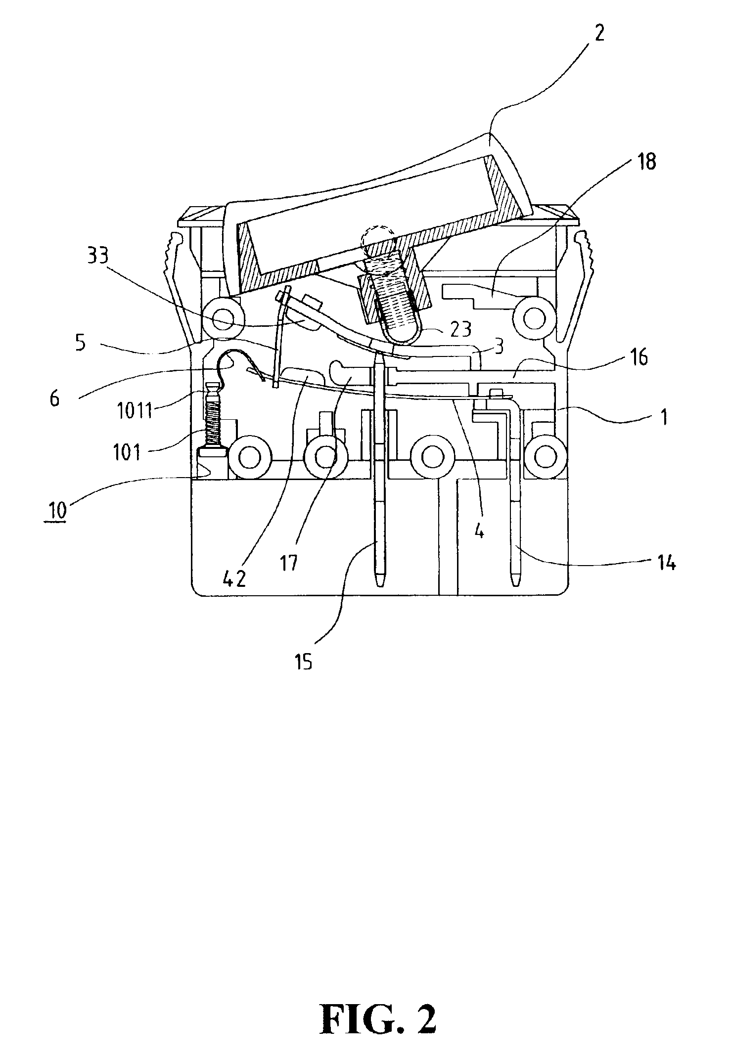 Switch structure with overload protection