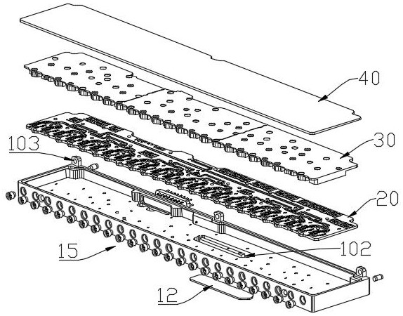 High-integration brick type TR assembly