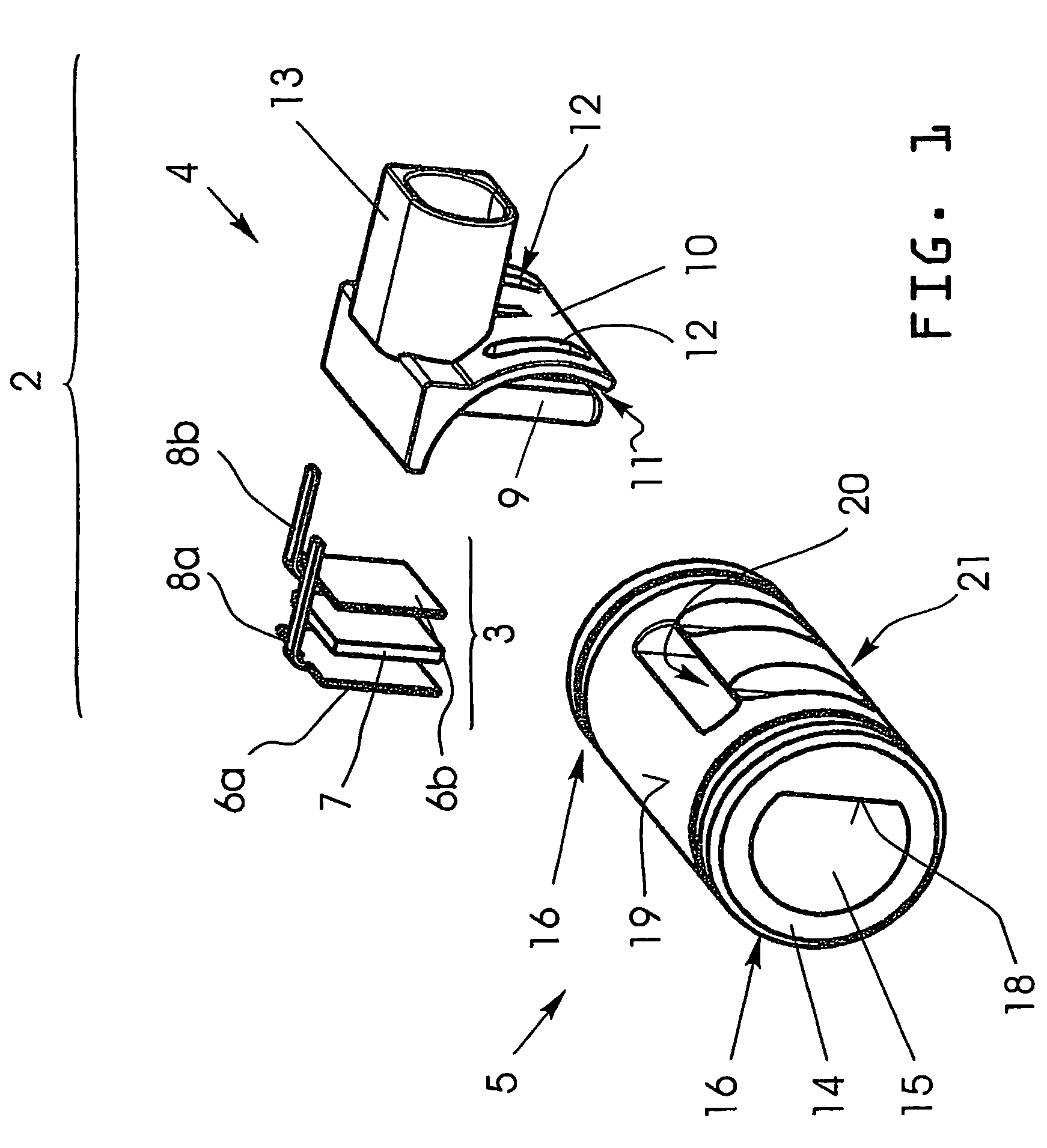 Heating device for a fluid line and method of manufacture