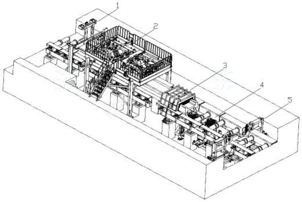 Heavy special-shaped continuous casting billet descaling system