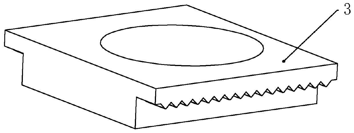 Hinge and cutting and grinding device for machining hinge