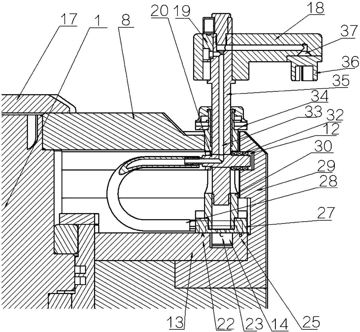 Vacuum air tank rail and chain type plug moving and adding mechanism