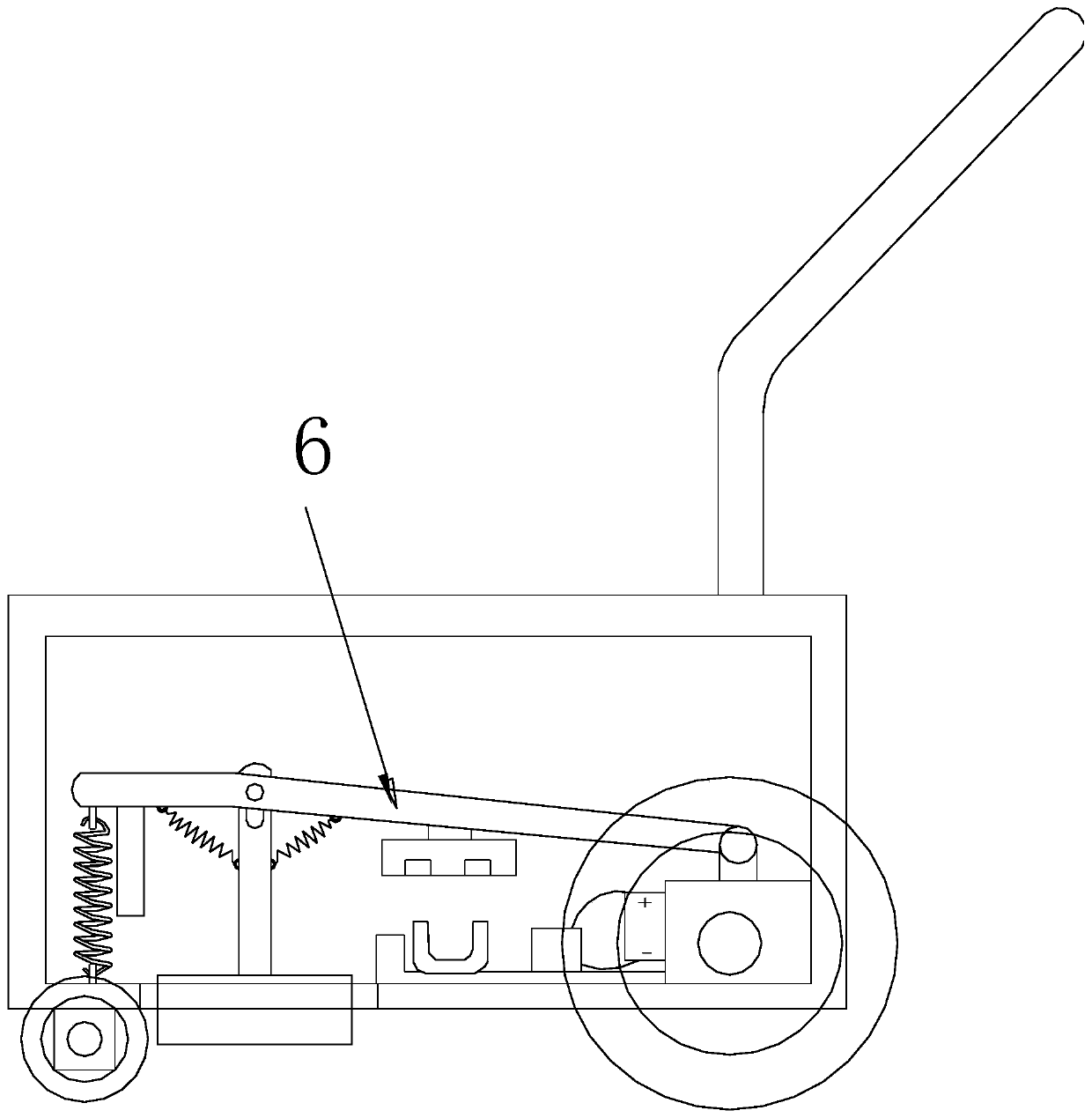 Hammer paving device for mutual conversion of mechanical energy and elastic potential energy