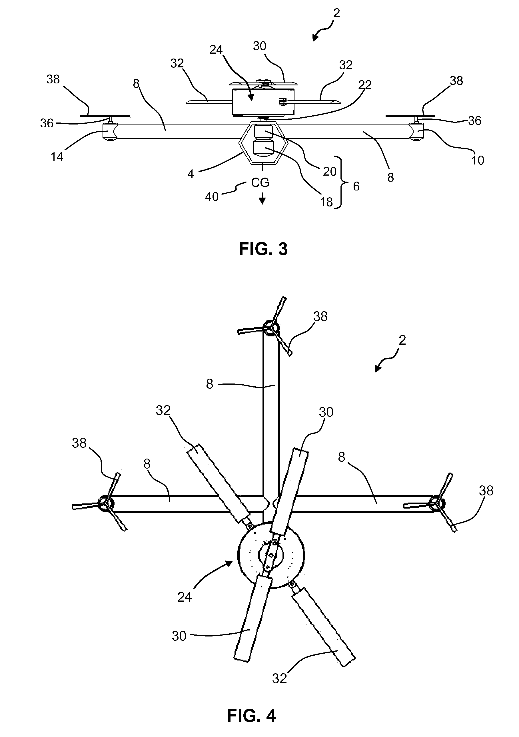 Asymmetric multirotor helicopter