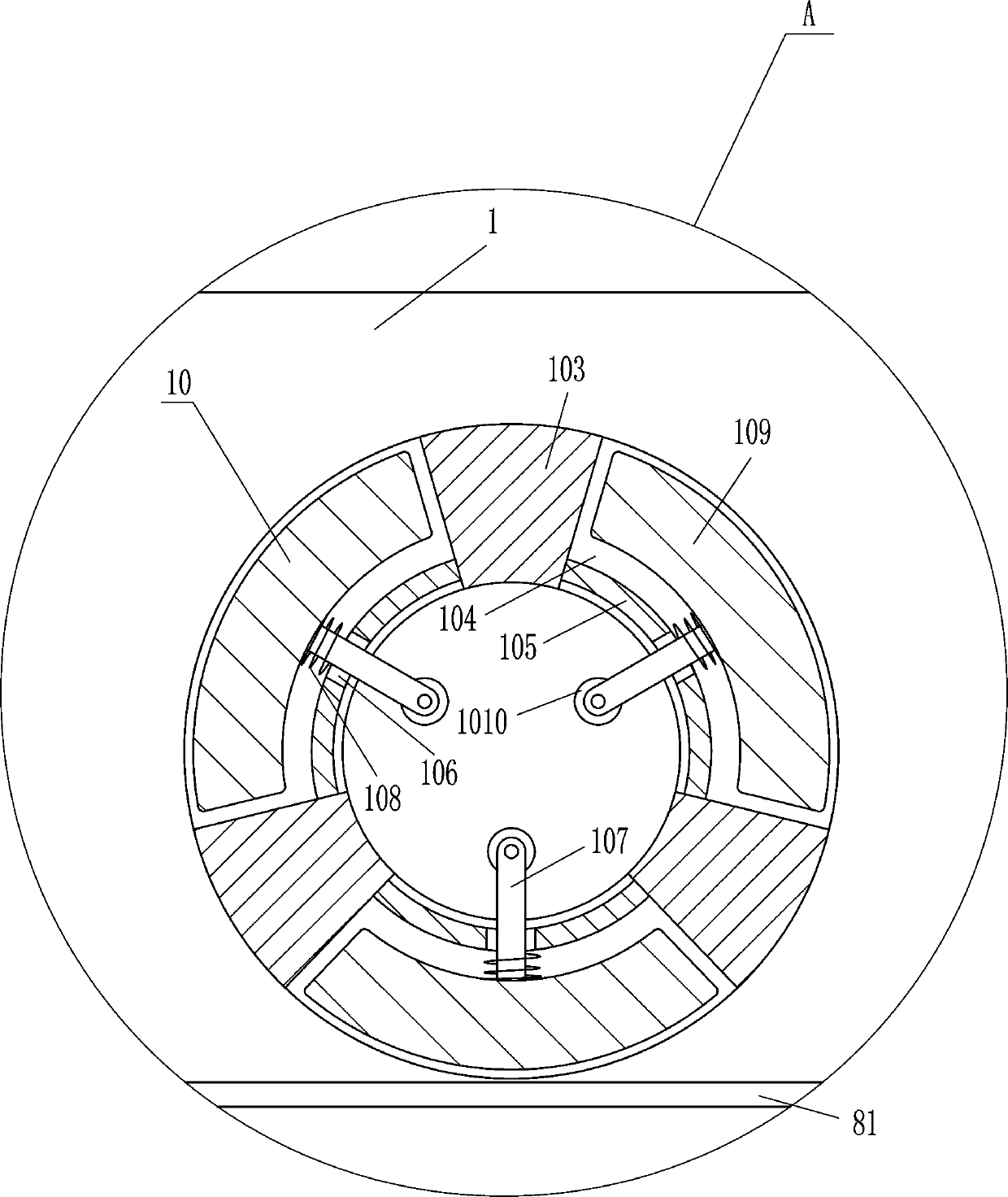 Optical coating composite production line of adjustable scraping structure