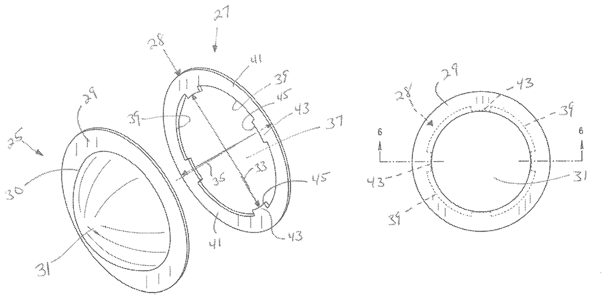 Inlet support structure for a tension acting rupture disc