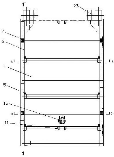 Pneumatic type self-sealing posture-adjustable gate