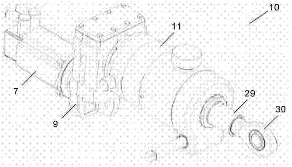 Linear actuator and aircraft component comprising same