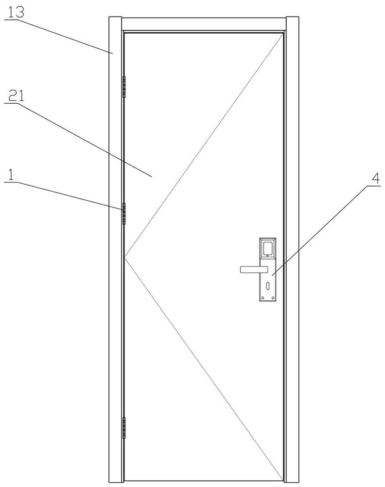 Soundproof door for hotel room