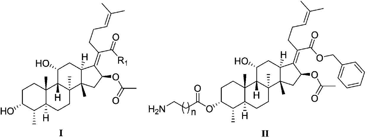 Novel fusidic acid derivative as well as synthesis preparation method and application thereof