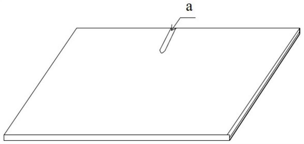 Visual test device and test method for carrying out anchor plate drawing