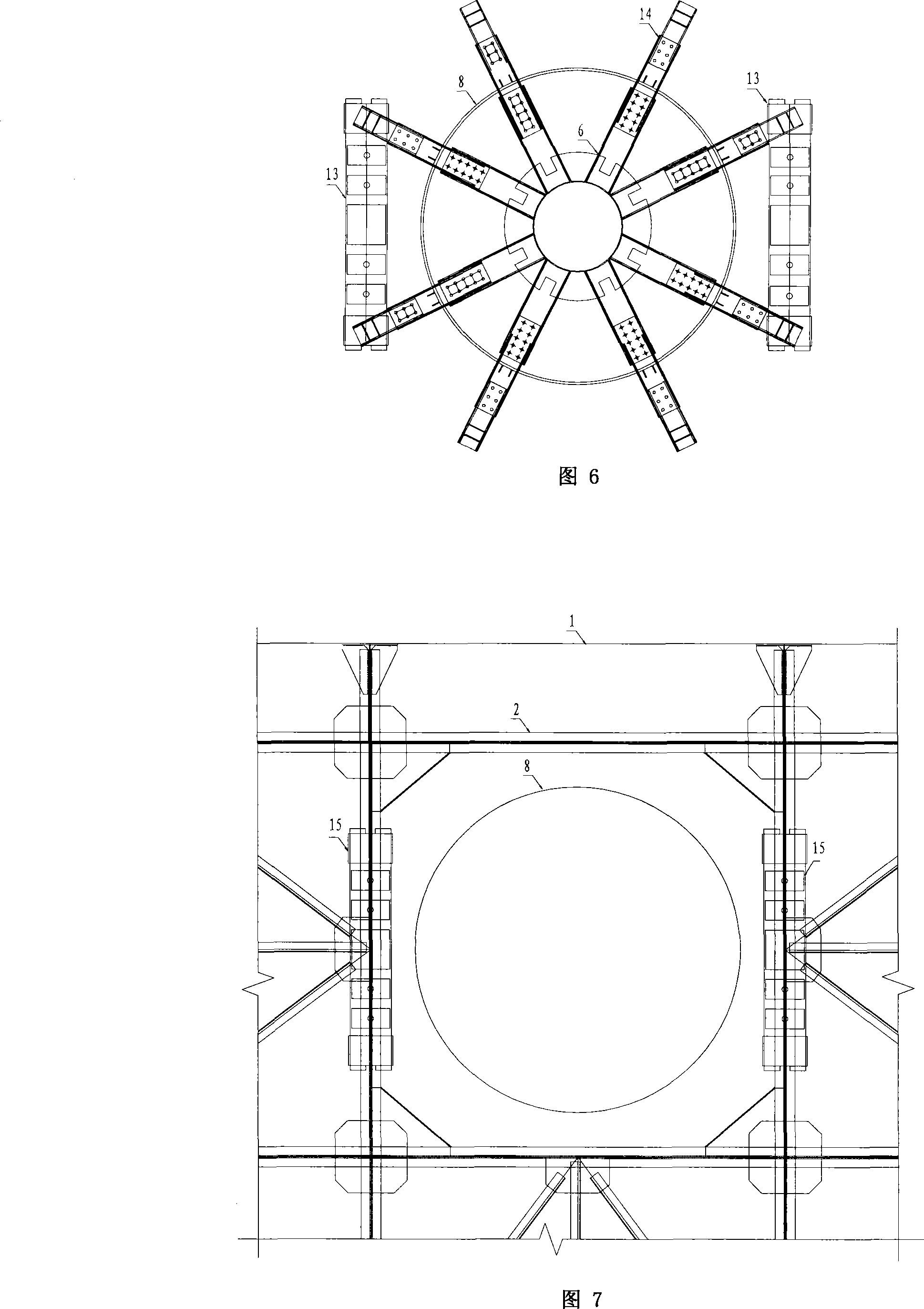 Down-lying, bed-contacting and sinking control technologies of super large steel cofferdam