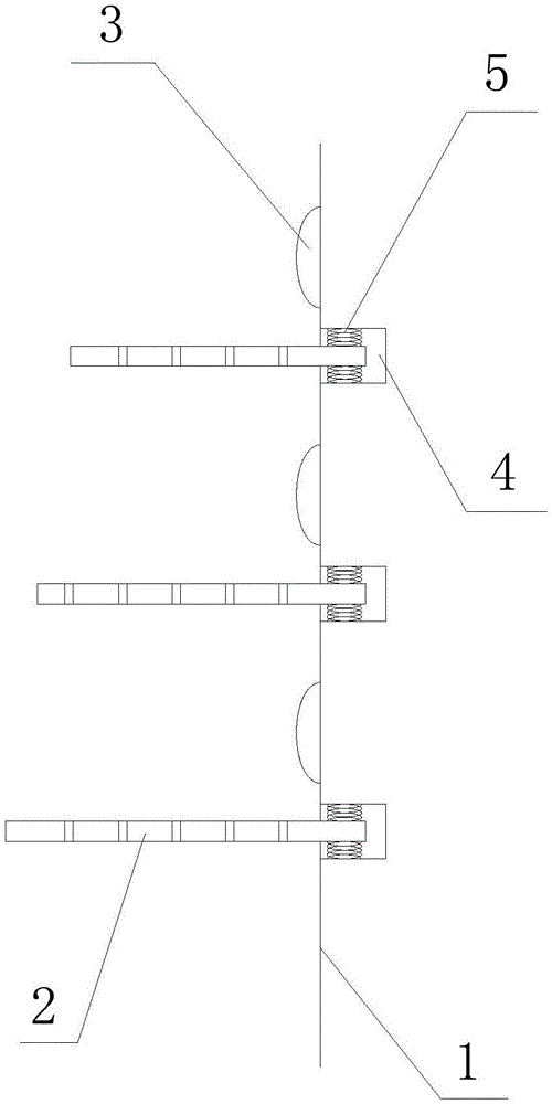 Silencing slope structure of artificial landscape waterfall