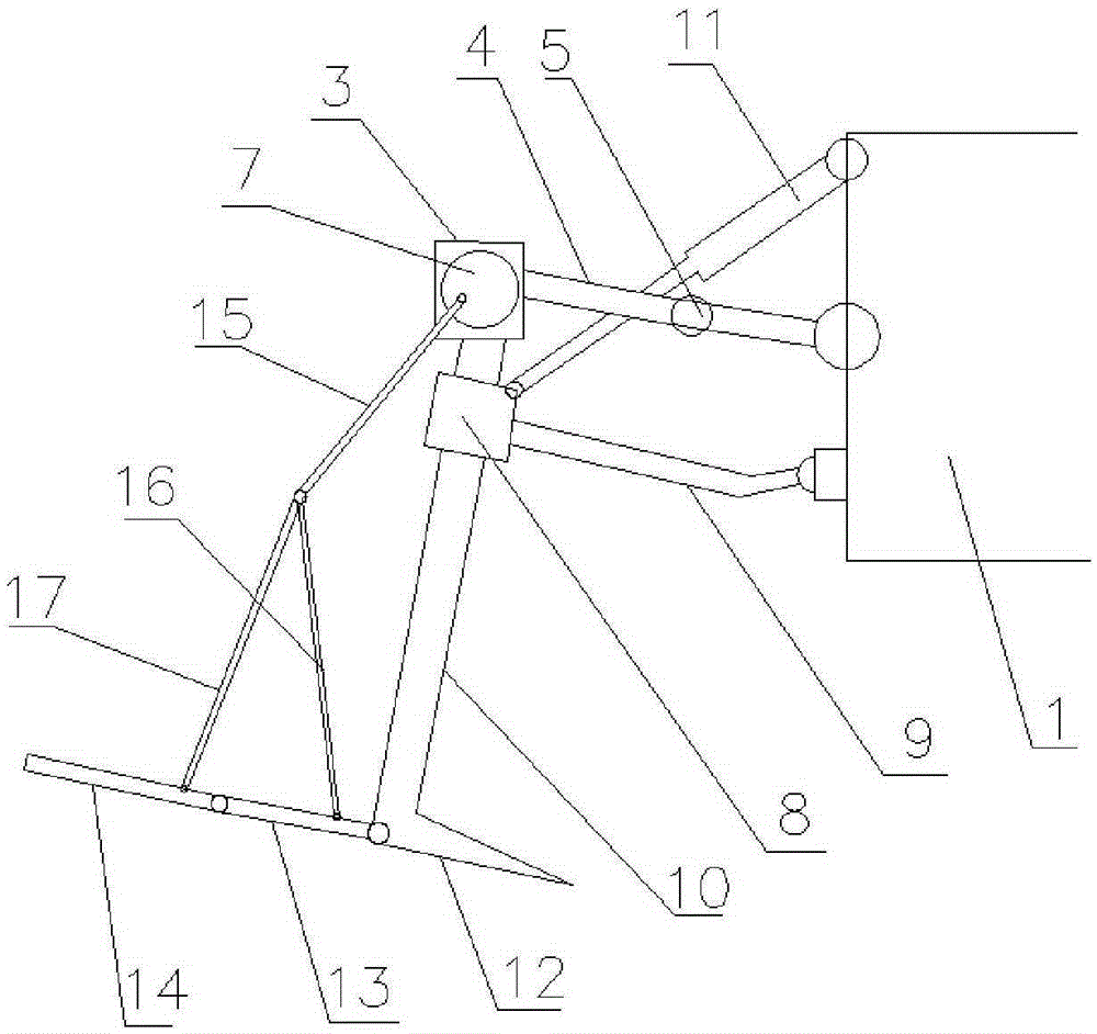 Crop harvesting ploughing tool