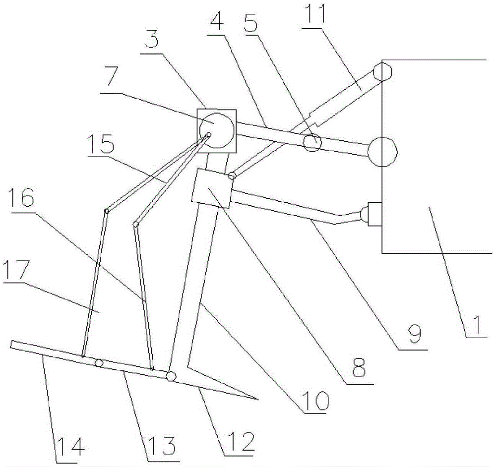 Crop harvesting ploughing tool