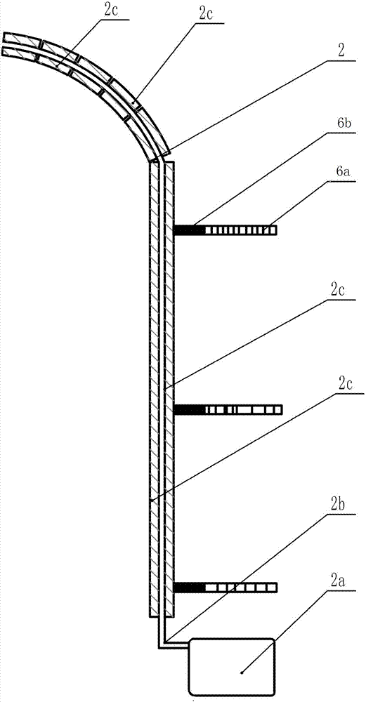 A device for automatic dust cleaning and coating release agent for tunnel steel formwork trolley