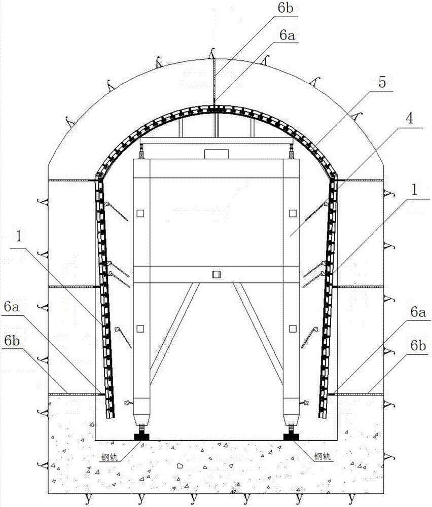 A device for automatic dust cleaning and coating release agent for tunnel steel formwork trolley