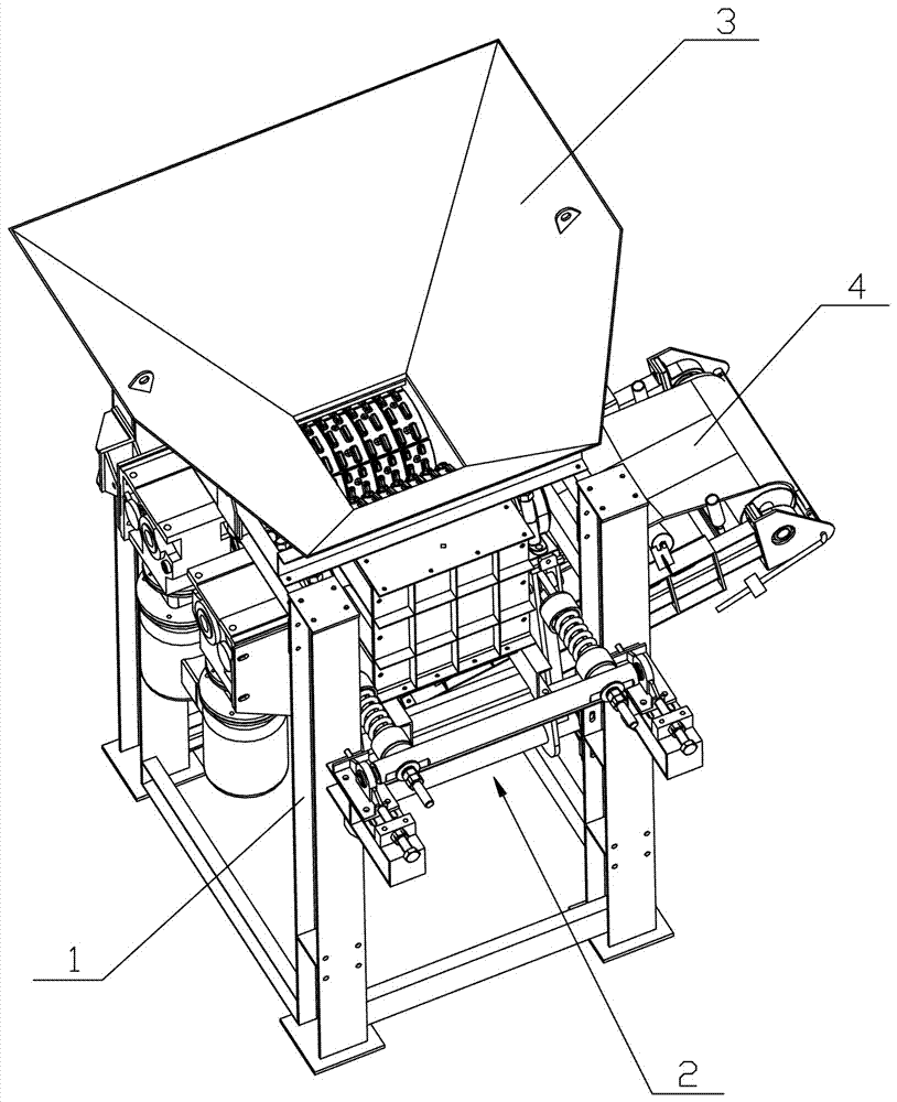 Double-roller RAP crushing machine and crushing method thereof