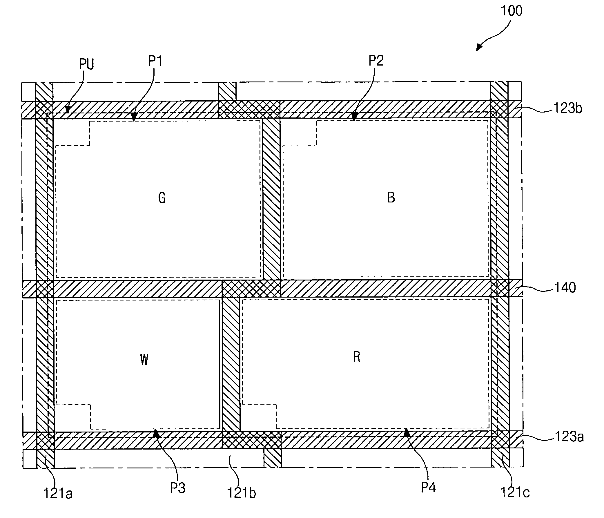 Liquid crystal display device having increased visual sensitivity