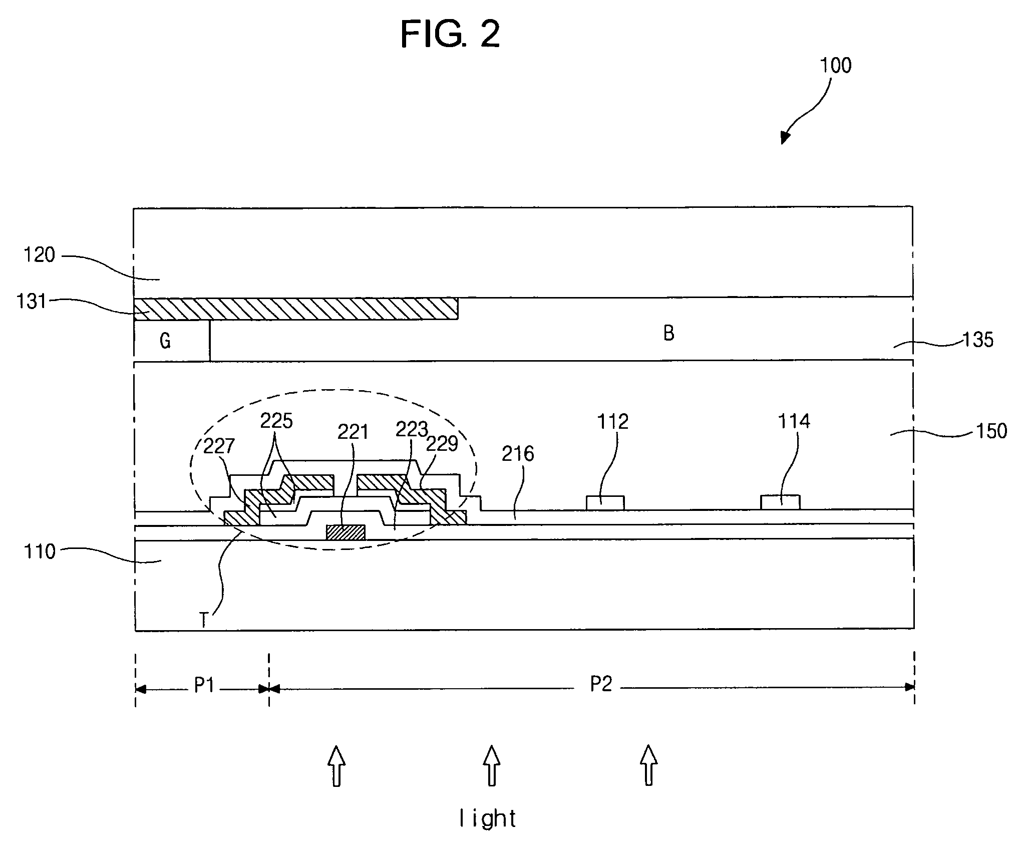 Liquid crystal display device having increased visual sensitivity