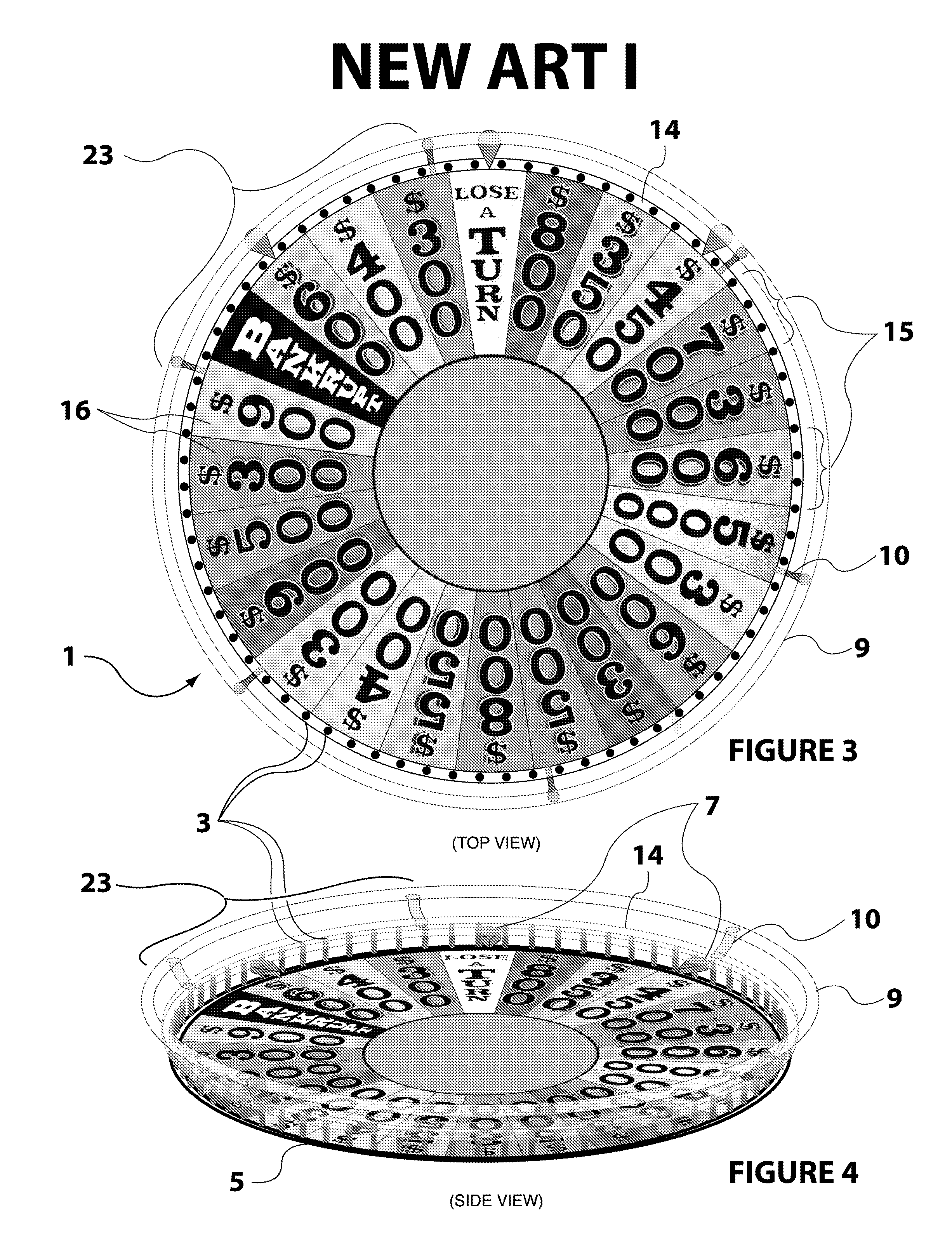 Safe and novel, lightweight hand-grip systems for manually spinning gaming wheels