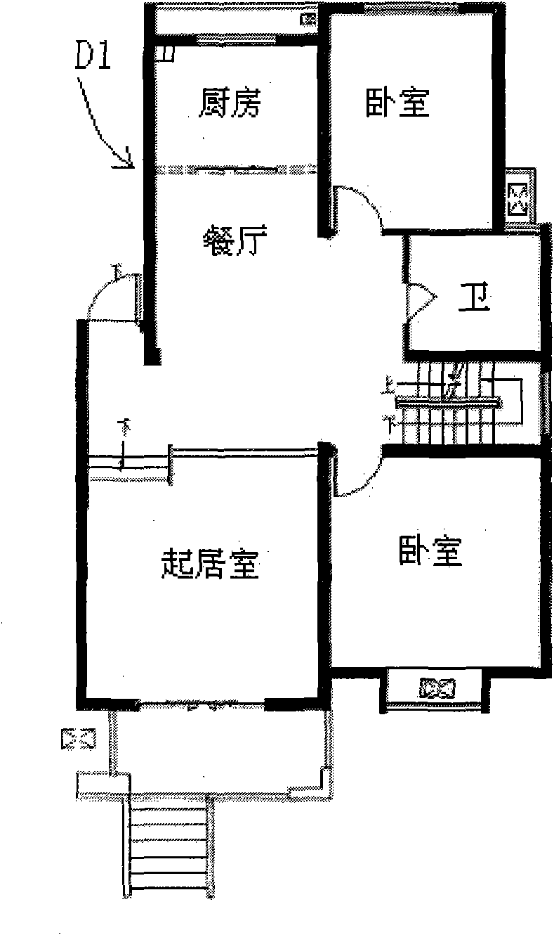 Superposed multi-storey residential building