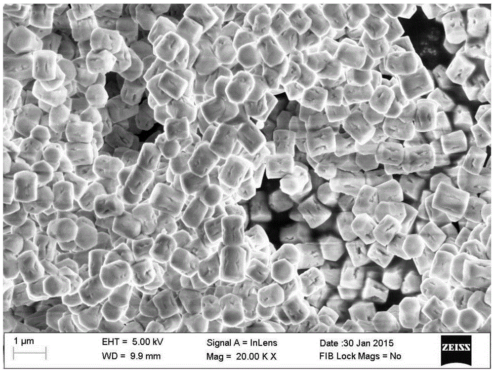 Preparation method of upconversion material of core shell structure and application of conversion material in perovskite solar cell