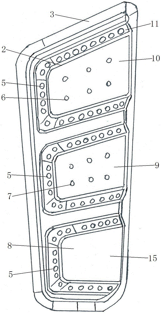 Car-grade LED four-in-one combination tail lamp