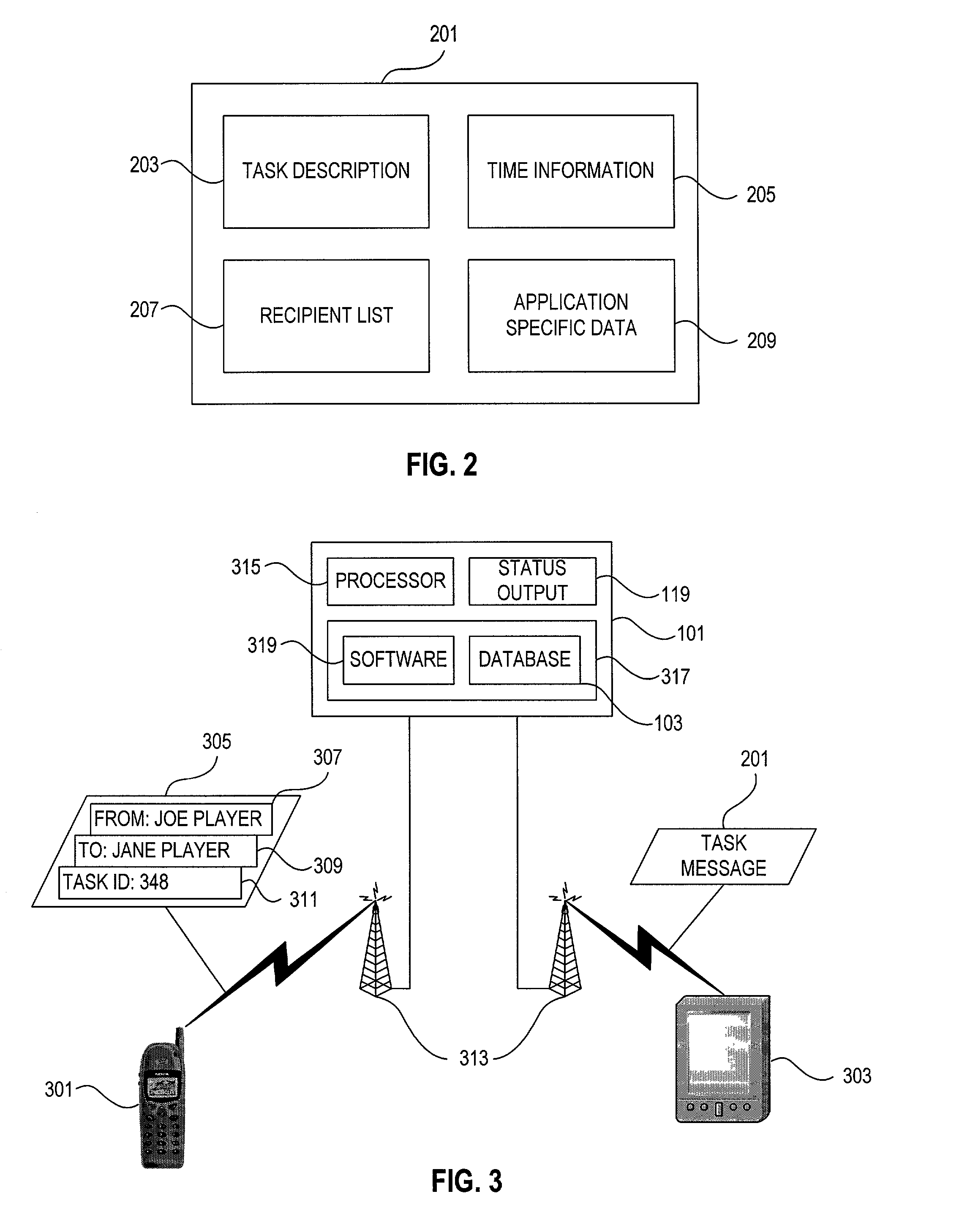 Distributed game over a wireless telecommunications network