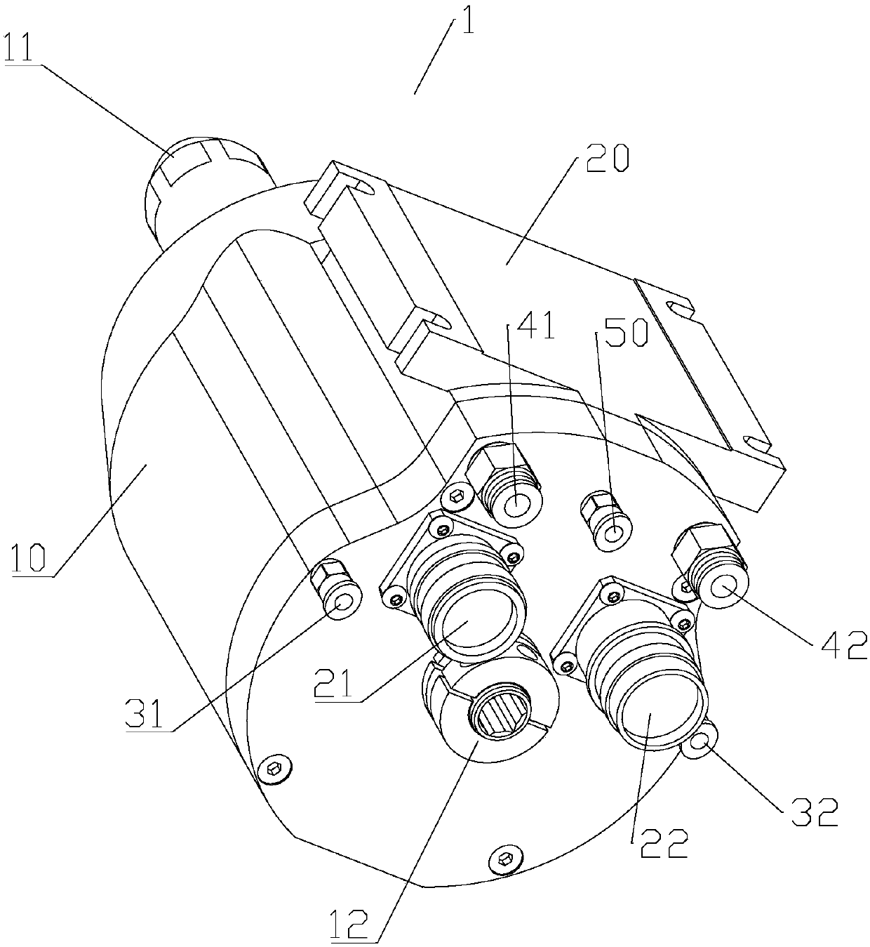 Integrated light treatment autoclave for light-oxidative catalytic waste gas treatment machine