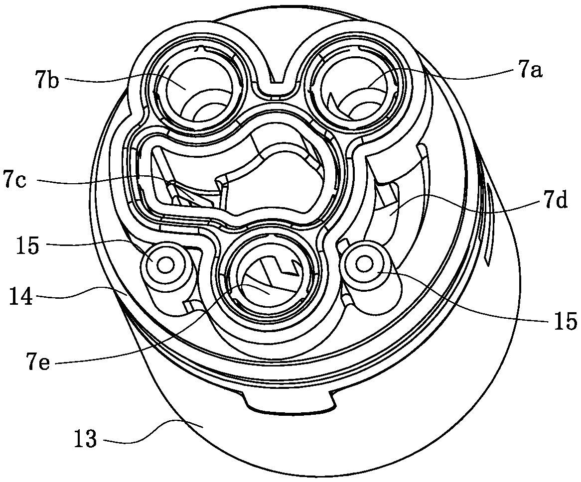 Valve core of two-water-way faucet