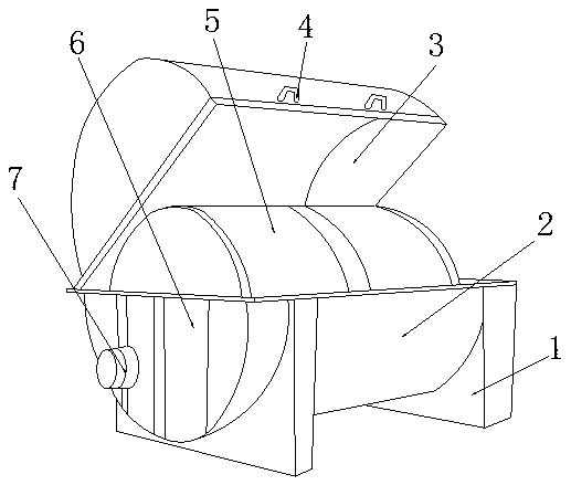 Breeding sewage purification device based on biological membrane separation technology and cross-flow warm brushing